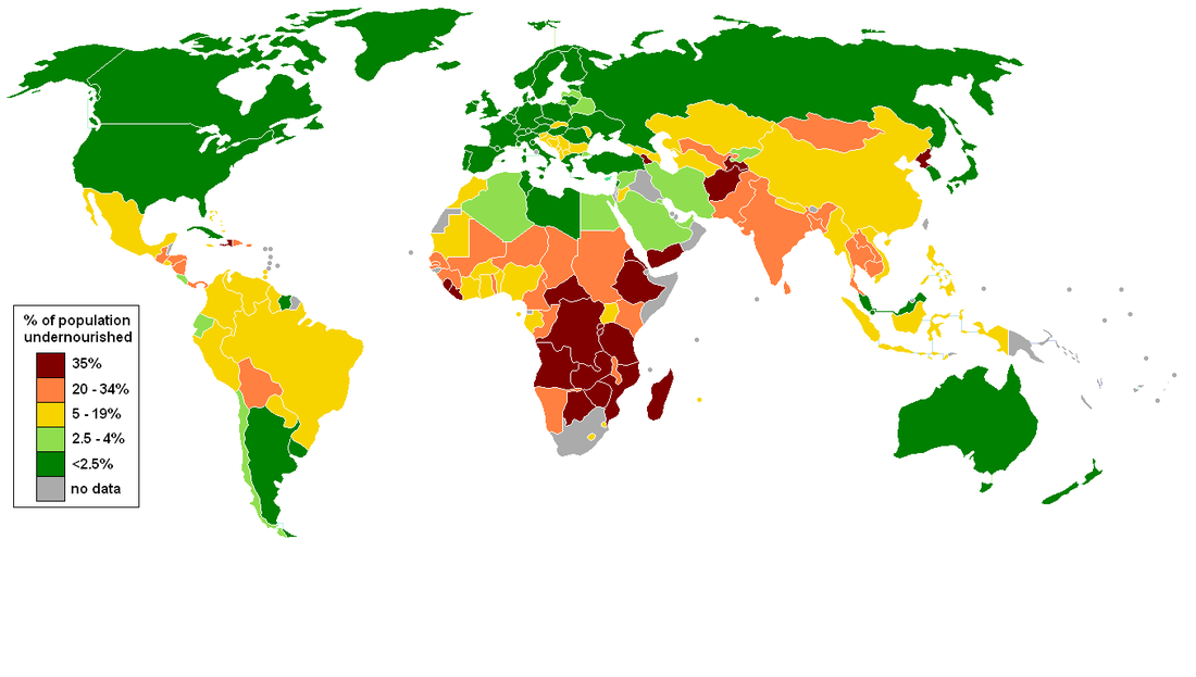 Hunger Map - hunger in The World